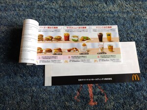 マクドナルド株主優待券2冊(1冊:6枚綴り)