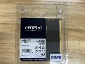 【未使用品】Crucial 16GB Kit (2x8GB) DDR5-5600 SODIMM　CT2K8G56C46S5