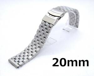 腕時計 5連 直カン エンジニア 交換ベルト 20mm シルバー ステンレス製