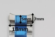 時計ベルト 18mm シルバー 弓カン 無垢 ステンレス プッシュ式_画像5