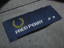 【フレッドペリー】 ボタンダウン　長袖シャンブレーシャツ　グレー　サイズM　胸ローレルリース　FRED PERRY　ヒットユニオン_画像6