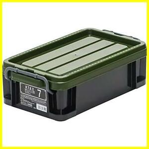 *7X[ width approximately 20cm]* Astage) storage box [X series JEJ(JEJ NT box #7] black green width 20× depth 34× height 11cm made in Japan 