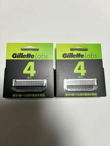 新品未開封 Gillette Labs 4個入り2箱 ジレット ラボ 替刃 