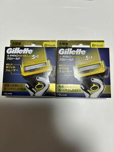 新品未開封 Gillette PROSHIELD 大容量パック 8個入り2箱 ジレット プロシールド 替刃 