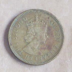 エリザベス2世 香港1965年 10セント 