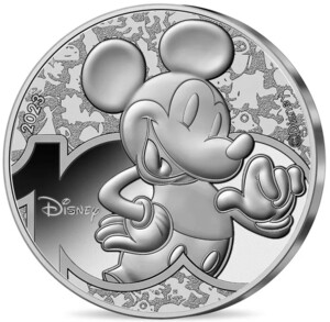 2023 フランス ディズニー100周年 ミッキーマウス 100ユーロ 銀貨
