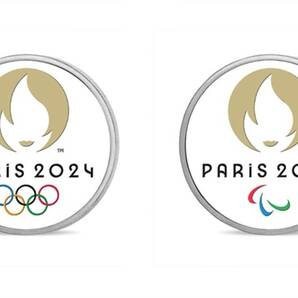 2021 フランス パリ2024 オリンピック・パラリンピック開催記念 ブリスターパック入り カラー メダリオン セット