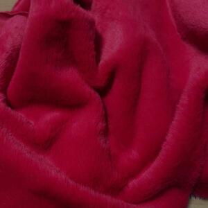  red red fur cloth fake fur .. clothes hand made boa cloth .. start 