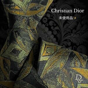 Christian Dior ネクタイ ワンポイントロゴ ブラック系