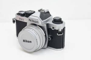 Nikon New FM2 +45mmF2.8+ exclusive use lens hood shutter number of times almost new goods 