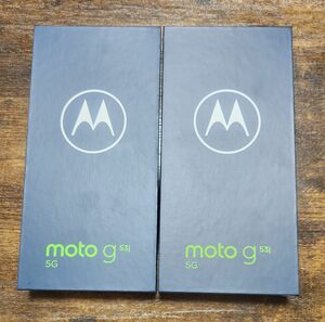 【新品未開封】motorola moto g53j 5G 128GB SIMフリー 2台/インクブラック/アークティックシルバー