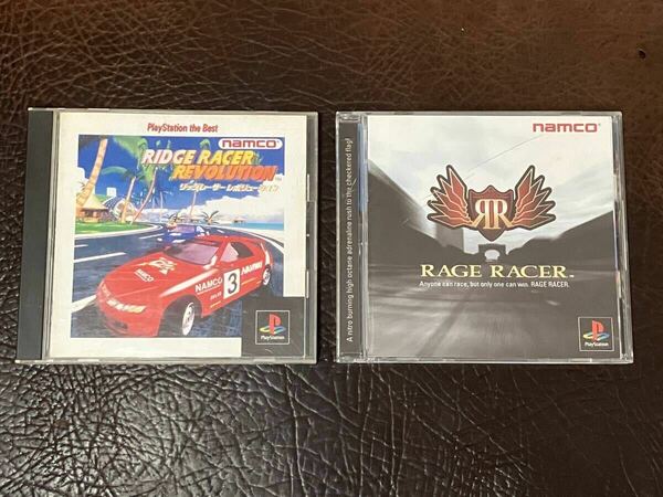 ★ 送料無料 PS1 ★ リッジレーサー レボリューション + レイジレーサー RIDGE RACER 動作確認済 説明書付き ★