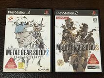 ★ 送料無料 PS2 アクション ★ METAL GEAR SOLID 2 SONS OF LIBERTY + 3 SNAKE EATER メタルギア ソリッド 動作確認済 説明書付き ★_画像1