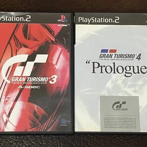 ★ 送料無料 PS2 カーレース ★ グランツーリスモ 3 A-Spec + 4 Prologue GRAN TURISMO 動作確認済 説明書無し ★