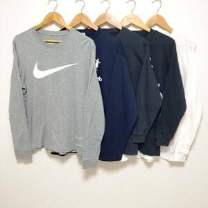 お得!!【まとめ売り】長袖 Tシャツ 5着 セット NIKE ナイキ adidas アディダス デサント スポーツ カットソー ロンT メンズ M /LT-80j