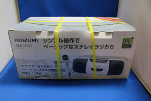 未使用品《KOIZUMI》ステレオラジカセ SAD-1215 マイク付属