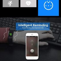 0823 115Plusスマートウォッチ　カラースクリーンBTスポーツ防水時計歩数計血圧心拍数モニタリングフィットネスウォッチ_画像2