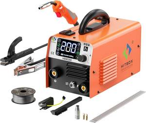 HBM200ジャンク品マザーボード電源入らない　半自動溶接機 100V 200A ノンガスMIG アーク溶接 LIFT TIG 1台3役 インバーター直流 MIG溶接