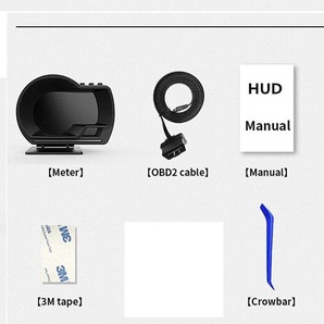 P6 ヘッドアップディスプレイ スピードメーター OBD2+GPSモード タコメーター 故障診断 ECUのデータを読み取る 表示改良 警告機能付きの画像10