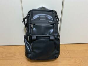 新品 TUMI トゥミ ALPHA3 レザー ブリーフパック BLACK リュック 