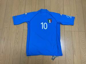  new goods Kappa 2002 day .W cup Italy representative uniform with autograph toti#10 TOTTI made in Italy soccer World Cup 