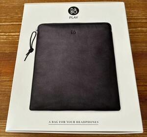 新品　バングアンドオルフセン　Bang&Olufsen 純正　　ヘッドフォンバッグ　ヘッドフォンケース　ブラックレザー　Black leather Beoplay 