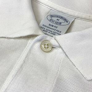 Brooks Brothers ブルックスブラザーズ 鹿子 半袖 ポロシャツ メンズ Mサイズ ホワイト の画像5