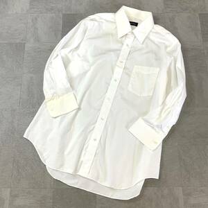 90*s Burberry Burberry одного цвета вышивка рубашка с длинным рукавом белый рубашка мужской M соответствует белый 