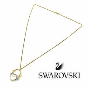 SWAROVSKI スワロフスキー　ネックレス 首飾り　チョーカー　ゴールド　クリスタル　喜平　バッグ　モチーフ　KL166