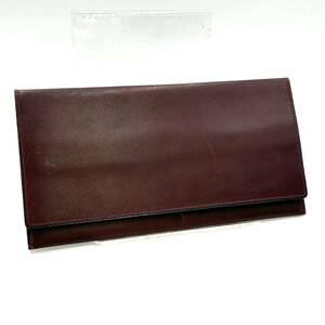 Valextravarek -stroke la long wallet long wallet money clip . inserting card-case bordeaux leather KL137