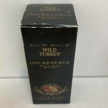 未開栓 古酒 ワイルドターキー 1855 RESERVE WILD TURKEY 1855 RESERVE 750ml 54.8% リザーブ ウイスキー バーボン 箱付き/Y053-24_画像8