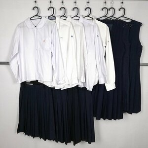  блуза юбка сарафан 1 иен б/у форма школьная форма Kanagawa .. средняя школа Miyazaki большой . средний . комплект . соединять 39CS-607 DF
