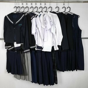  матроска блейзер блуза юбка Jean ska Kids содержит 1 иен б/у школьная форма Osaka . средний . Miyazaki Omiya средний . комплект . соединять 39CS-684 DF