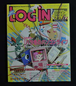 LOGIN 1991 year 4/19 No.8 beautiful goods appendix equipped 