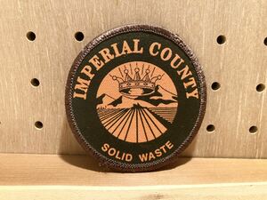 IMPERIAL COUNTY SOLID WASTE ワッペン アメリカ 企業物 アメリカン雑貨