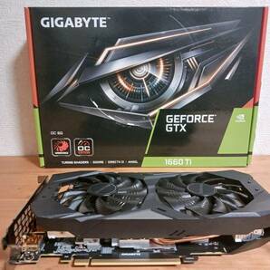 【中古美品】GIGABYTE NVIDIA GeForce GTX 1660Ti 搭載 グラフィックボード 6GB WINDFORCE 2X ファンモデル GV-N166TOC-6GD