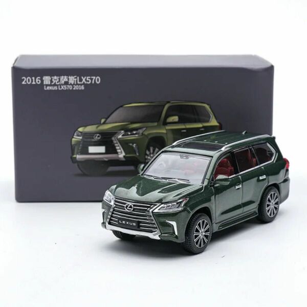 希少カラー JKM 1/64 LEXUS LX570 2016 グリーン モデルカー レクサス ミニカー