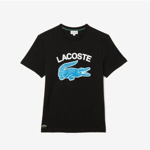 新品 ラコステ ヘビーオンスコットンカレッジプリントTシャツ ネイビー　サイズ3（Mサイズ）　送料無料