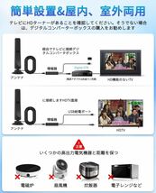 室内アンテナ Zeelec テレビアンテナ 450KM 受信範囲 4K アンテナ 地デジアンテナ 360度全方位受信 信号ブースター 高性能 高感度 ブラック_画像6