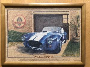 シェルビーコブラ427　額縁付イラスト　AC COBRA427