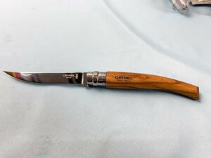 (K)使用少 中古 OPINEL オピネル ステンレス スリムナイフ #10（No.10）アウトドアナイフ