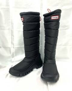 HUNTER ハンター レディース SNOW BOOT [ WFT2108WWU ] UK4 約23cm位 ブラック 〇お試し程度=未使用 