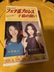 ラピュタビデオテープ　フェチ系プロレス子猫の闘いPart6 大塚亜矢　石川響子　女子プロレスキャットファイト
