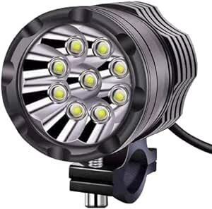 Aoling バイク フォグランプ、バイク ヘッドライト 補助灯、バイク サブライト、オートバイ フォグランプ LED、バイク フ