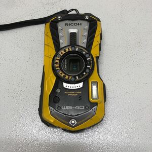 [ operation goods ]RICHO WG-30 Ricoh digital camera ebony black electrification OK waterproof Impact-proof present condition goods used body 05161054