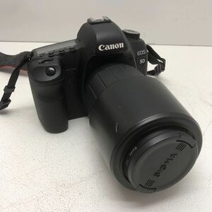 【ボディ、レンズセット】キャノン Canon EOS 5D バッテリー付き メモリ16GB付 デジタル一眼 ボディ レンズ 70-300mm 中古 現状品 05161445