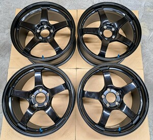 【極上品】ヨコハマ アドバンレーシングGT ホイール 4本 18インチ 8.5J 114.3 スバル WRX STI レヴォーグ S4 ブレンボ ADVAN 鍛造 VAB GRB