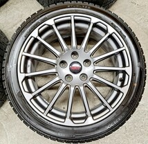 スバル レヴォーグ STIスポーツ 純正 ホイールタイヤ 2021 ダンロップ ウィンターマックスWM02 225/45R18 スタッドレス 7.5 114.3 バリ山_画像2