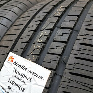 【新品】NEOLIN NEOSPORT 2024年製 215/40R18 タイヤ 4本 トヨタ 86 シエンタ プリウス スバル BRZ レガシィ インプレッサ 未使用品 の画像8