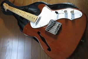 Fender Japan Telecaster ThinLine TN70 MAHO 68年モデル 貼りメイプル指板 1993年 Nシリアル フジゲン製